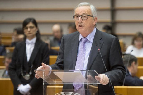 La Commission européenne, avec son président Jean-Claude Juncker, se veut ambitieuse sur ses moyens financiers dans un futur cadre à 27. (Photo: Commission européenne/Services audiovisuels)