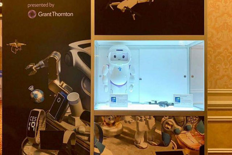 QTrobot de LuxAI se fait remarquer au CES 2019. (Photo: Compte Twitter / LuxAI)