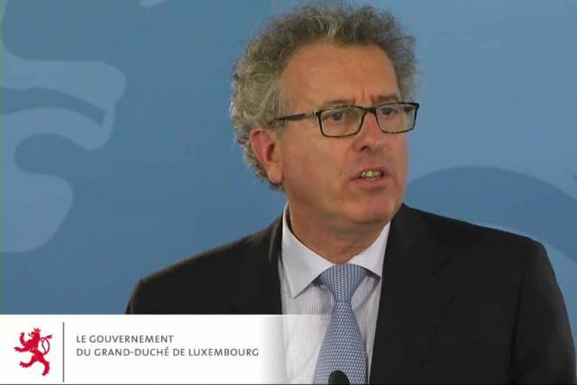 Le ministre des Finances Pierre Gramegna était singulièrement énervé lors du briefing. (Photo: gouvernement.lu)