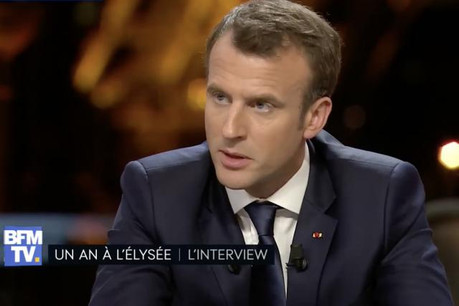Emmanuel Macron n’aura pas été ménagé par cet exercice auquel il a volontiers participé. (Capture d’écran: BFMTV)