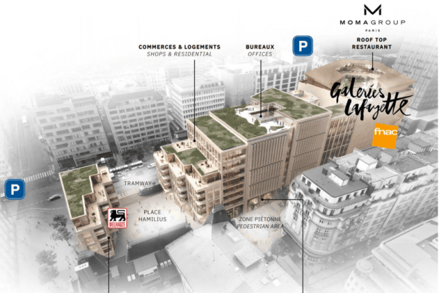 Le futur restaurant Manko ouvrira ses portes fin 2019, au sein du rooftop du complexe en construction au cœur de Luxembourg-ville. (Crédit: Codic International)