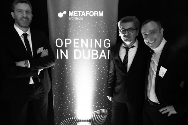 Les associés du bureau d’architectes: Thierry Cruchten, Shahram Agaajani et GG Kirchner. (Photo: DR)