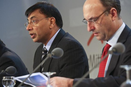 Lakshmi Mittal et Michel Wurth continueront de se côtoyer, en l'occurrence au sein du CA mondial du groupe. (Photo: archives paperJam)