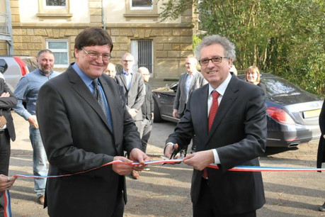 Le Luxembourg prêt pour l'échange d'informations? Pierre Gramegna a en tout cas inauguré le 18 février les nouveaux bureaux qui y sont dédiés. (Photo: MinFin)