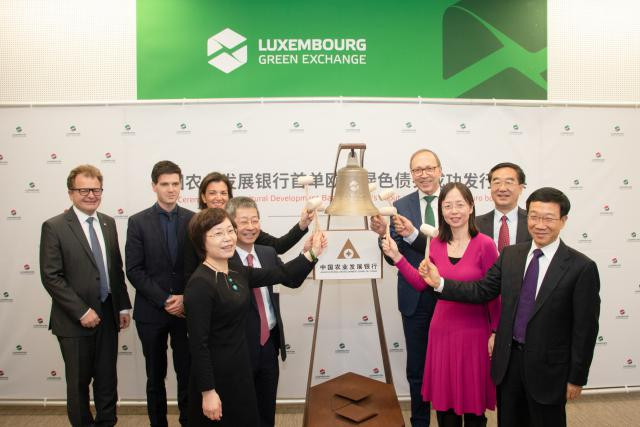 Les responsables d’ADBC étaient à Luxembourg ce mardi pour le lancement d’une obligation verte. (Photo: Bourse de Luxembourg)