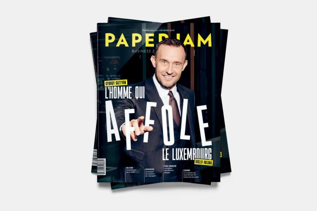 En couverture de ce numéro de février de Paperjam, György Gattyán, fondateur et propriétaire de Docler Holding. (Photo: Jan Hanrion / Maison Moderne)
