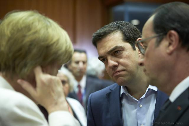 Alexis Tsipras a multiplié les contacts bilatéraux, en particulier avec l'Allemagne et la France. (Photo: Conseil européen)