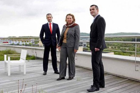 Olivier Coekelbergs, Kerstin Lehnertz and Mathieu de Kerleau (Ernst & Young) (Photo: Olivier Minaire)