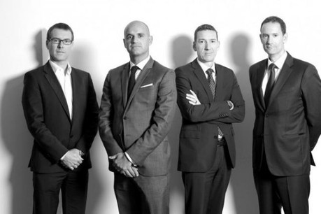 Ian Forsyth (FIAD), Raphaël Xiol (ING), Marc Baertz (Property Partners) et Michael Chidiac (RealCorp) (Photo: Luc Deflorenne)