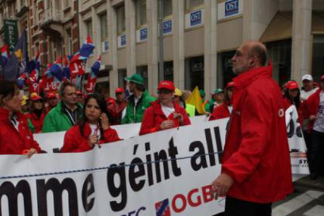 La manifestation aura lieu entre 9 heures et 11 heures. (Photo: OGBL)