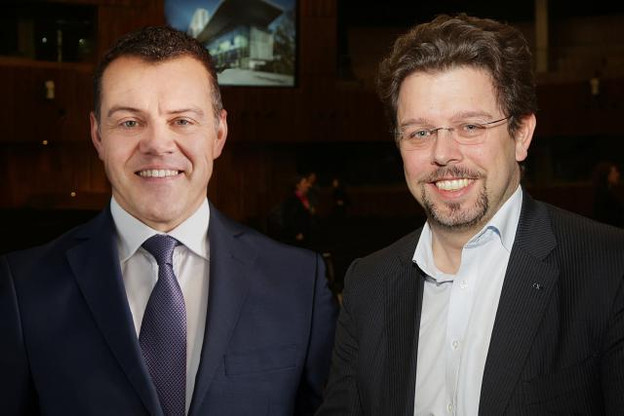 Thierry Debourse et Nicolas Henckes militent l’un comme l’autre pour une plus grande amplitude des heures d’ouverture des commerces. (Photo: Maison Moderne Studio / montage)