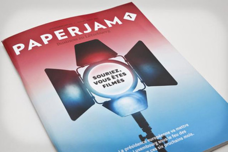 Un Paperjam1 aux couleurs du Luxembourg, qui prend la présidence du Conseil de l'Union européenne le 1er juillet, pour six mois. (Photos: Maison Moderne Studio)