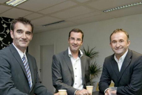Cyril Dagand et Jérôme Grandidier; fondateurs de SIT Group, ont été rejoints en 2009 par Gilles Saint-Guillain (à droite) (Photo: Andrés Lejona)