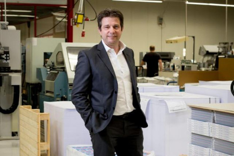 La machine offset de Faber affiche une vitesse de 17.000 feuilles recto verso par heure. (Photo: Jessica Theis)
