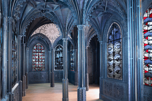 «Chapelle» (2006), commande du Mudam à l’artiste belge Wim Delvoye, va être prochainement démontée. (Photo: Rémi Villaggi)
