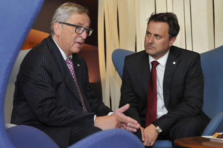 Jean-Claude Juncker et Xavier Bettel, deux Luxembourgeois au cœur d'un agenda européen malmené. (Photo: SIP / archives)