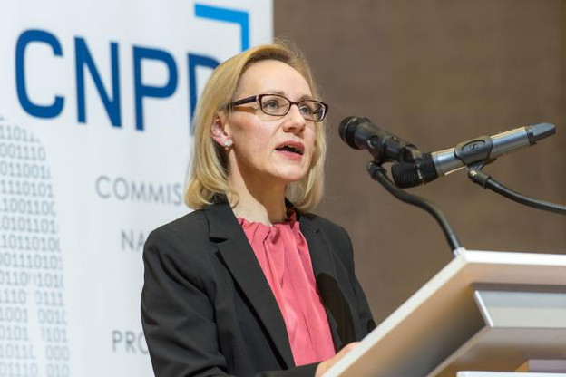 Dès octobre dernier, Tine Larsen, présidente de la CNPD, évoquait «un équilibre entre innovation et protection de la vie privée».  (Photo: CNPD / archives)