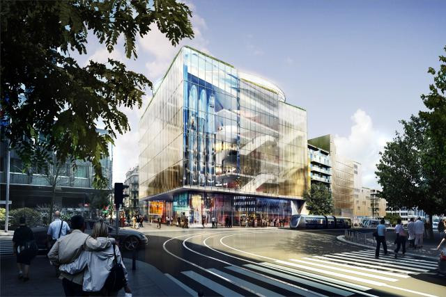 Le futur centre commercial Royal-Hamilius fait partie des quatre nominés dans la catégorie des «Best Futura Shopping Centre». (Visuel : Codic International