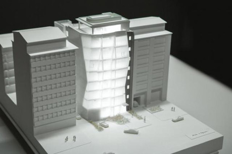 La façade en verre prismatique du Royal20 rompt avec une certaine linéarité de l’architecture avoisinante. (Visuel: Leasinvest)