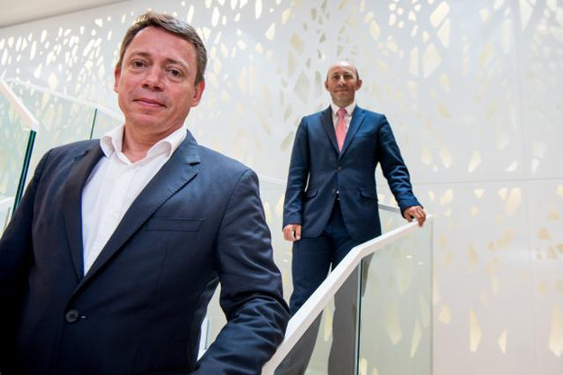 Olivier Renault et Laurent Marochini ont mis au point le projet #LePlateau Lux pour intégrer des start-up dans les locaux de SGBT. (Photo: Nader Ghavami)