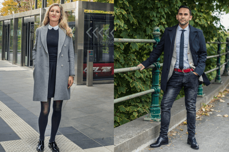 Juliette Feitler et Nasir Zubairi nous présentent un look automne. (Photo: Mike Zenari)