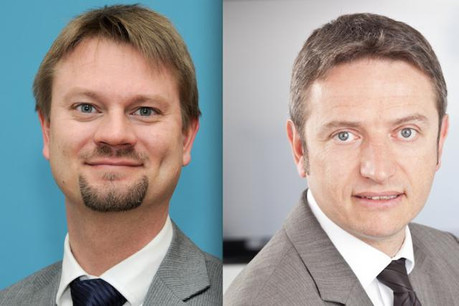 Olivier Portenseigne (Fundsquare) et David Gray (Numen): «Une plus grande fluidité des traitements». (Photos: Fundsquare et Numen)