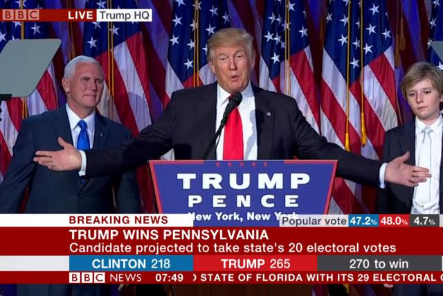 Donald Trump vient de réussir un coup de maître en l’emportant malgré le retrait du soutien des pontes de son parti. (Photo: capture d'écran / BBC)