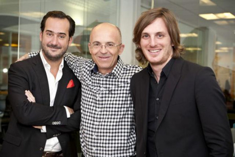 Pierre Chappaz entouré de Bertrand Quesada et Loïc Soubeyrand (Photo: Ebuzzing)