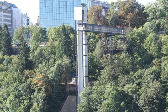 L'ascenseur permet de parcourir les 60 mètres de dénivelés en 30 secondes. (Photo: Steinmetzdemeyer)