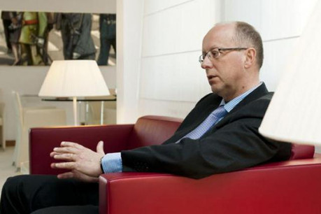 François Pauly évoque la transition de la « nouvelle BIL » en faisant preuve d’optimisme dans la mesure. (Photo : Andrés Lejona)