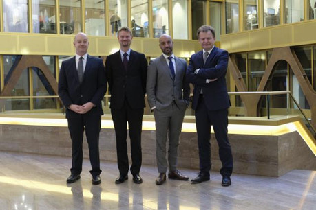 Fabrice Croiseaux (InTech), Olivier Portenseigne (Fundsquare), Saïd Fihri (KPMG) et Bernard Simon (Bourse de Luxembourg). (Photo: Anna Katina)