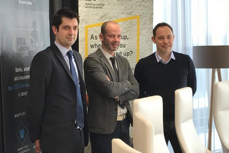 Pour David Furcajg (centre), le président de Highwave Capital, c’est le dynamisme de l’écosystème fintech luxembourgeois qui l’a poussé à installer sa start-up au Grand-Duché. (Photo: DR)