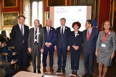 L’Italie, l'Espagne, la France, l’Allemagne, le Portugal et les Pays-Bas ont signé aux côtés du Luxembourg l'acte de naissance du futur HPC européen. (Photo: www.gouvernement.lu)