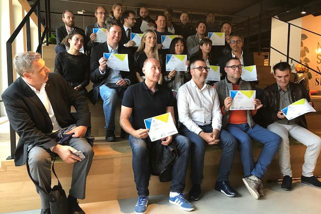 Les 16 start-up sélectionnées étaient réunies lundi soir dans les locaux de Silversquare, à Luxembourg-ville. (Photo: DR)