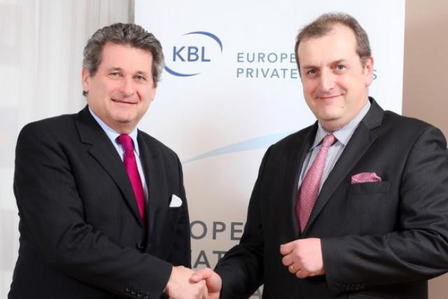 Jacques Peters, le CEO de KBL et Yves Stein CEO du private banking. (Photo : KBL)