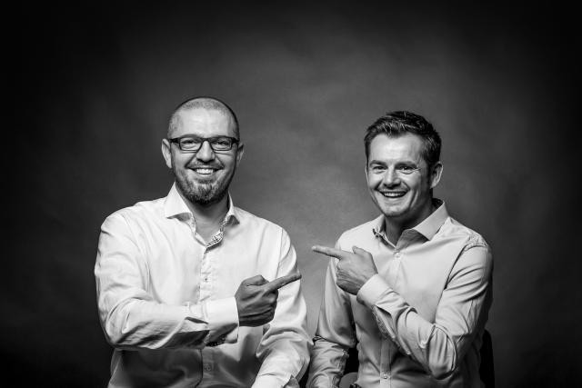 Fabian Collot et David Gavroy, respectivement fondateurs de z6creation et de Noosphere. (Photo: Noosphère)