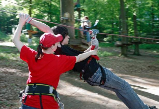
	Zipline training course at the Adventure Park Indian Forest
 Luxembourg National Tourist Board