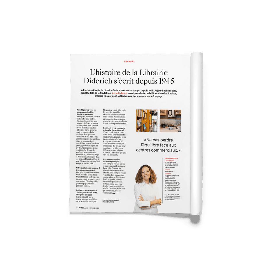 The Diderich Bookshop in the spotlight in the #Under50 section. Photo: Maison Moderne