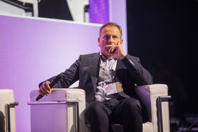 Alex Schumann (Goodyear Luxembourg, Fedil) spoke on a panel on centralised data governance at the Nexus 2025 tech conference at Luxexpo, 18 June. Photo: Jordan Koenig