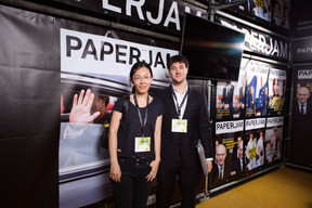 Lily Wang and Quentin Van Der Biest (Expon Capital). (Photo: Lux Photo Pro /Nexus Luxembourg)