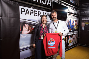 Carla Contato and Jérôme Commodi (CNPD). (Photo: Lux Photo Pro /Nexus Luxembourg)