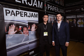 Wei-Ming Li (Combogic Technology Co.) et Florent Dubin (Paperjam). (Photo: Lux Photo Pro /Nexus Luxembourg)
