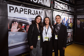 Sofia Tojal, Jetmira Mata and Aline Jimenez Cervantes (Finsys Consulting). (Photo: Lux Photo Pro /Nexus Luxembourg)