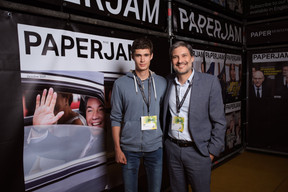 Arthur Cousin (European School Luxembourg 1) et Frédéric Cousin (RiverBank). (Photo: Lux Photo Pro /Nexus Luxembourg)