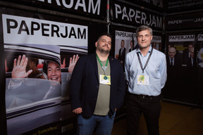 Thibault Milan (Paperjam) on the left. (Photo: Lux Photo Pro /Nexus Luxembourg)