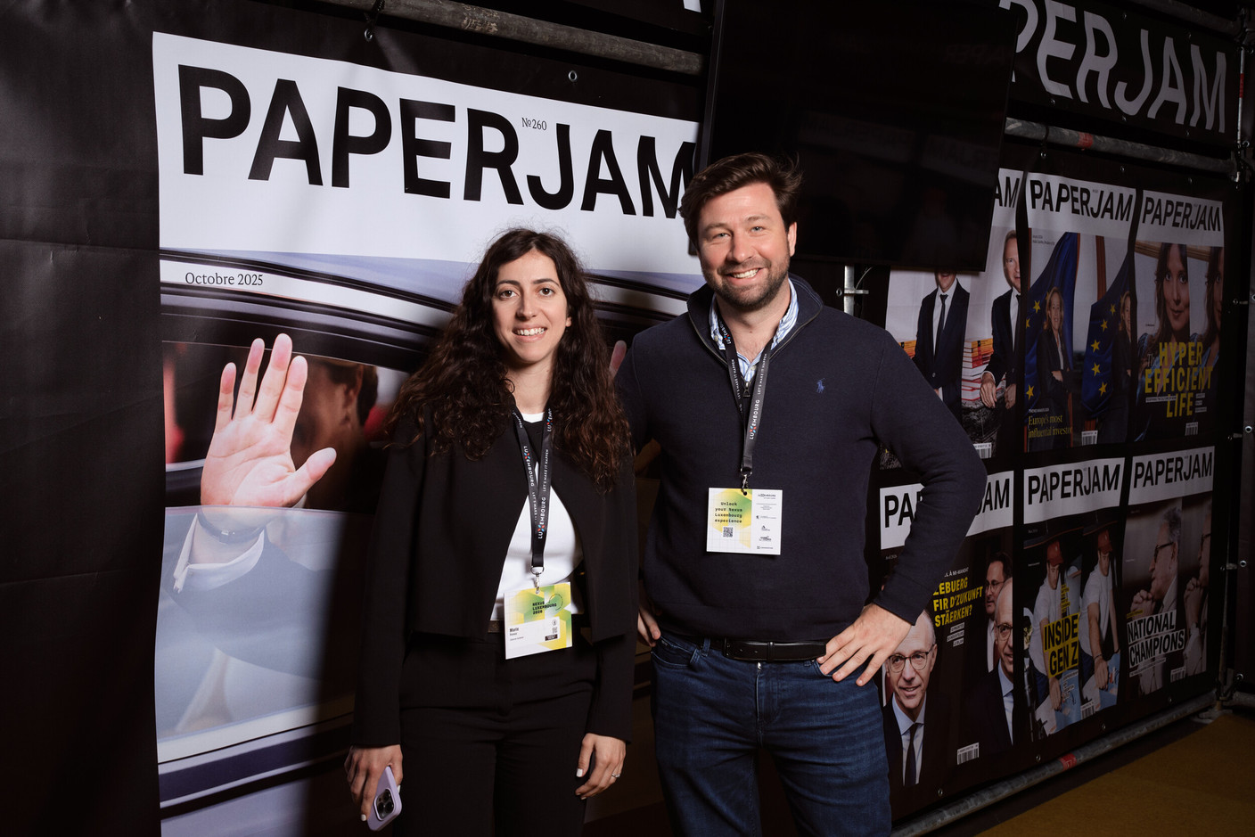 Marie Feroux and Stanislas Duchassin (Osborne Systems). (Photo: Lux Photo Pro /Nexus Luxembourg)