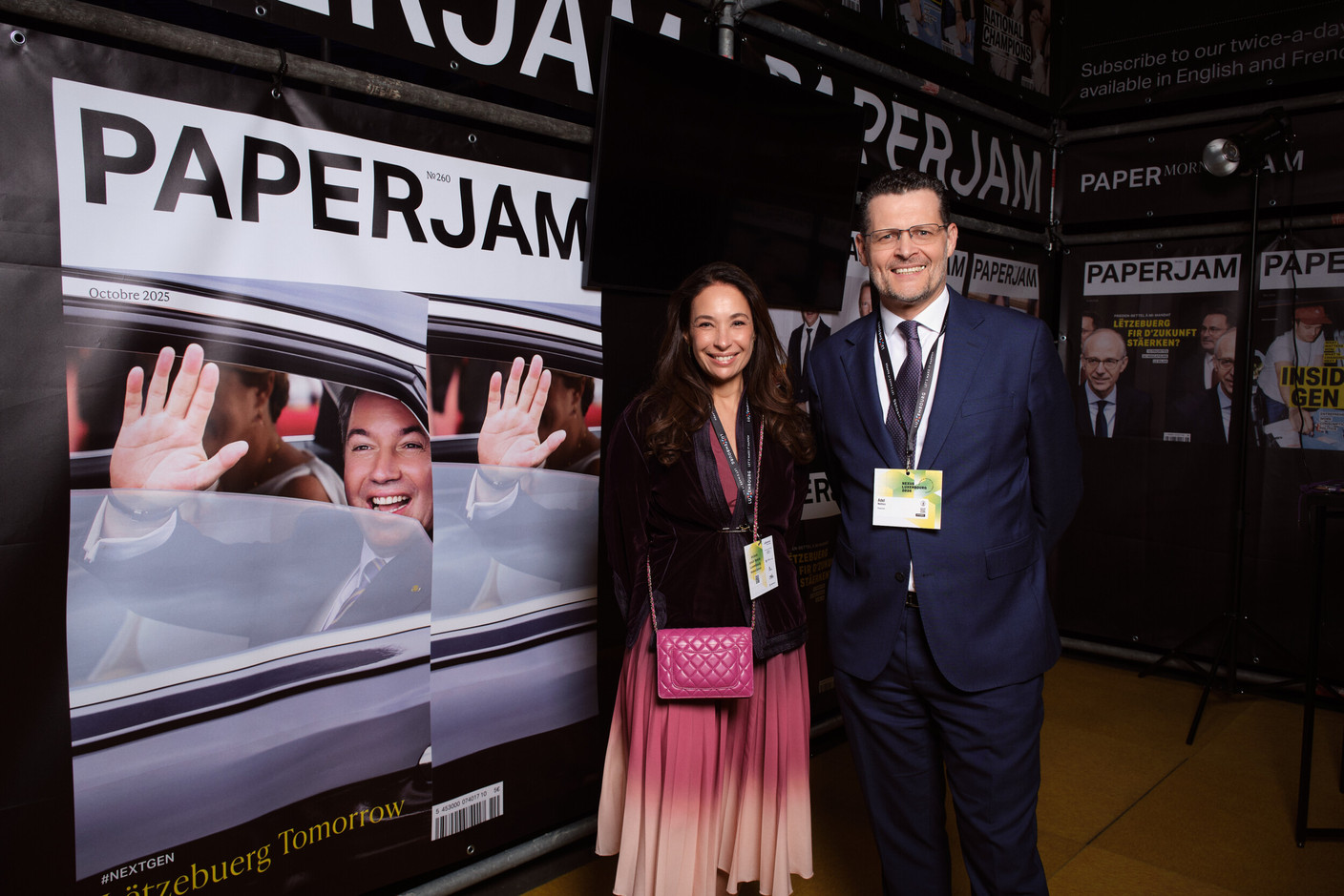 Alix Bellac and Adel Nabhan (Paperjam). (Photo: Lux Photo Pro /Nexus Luxembourg)