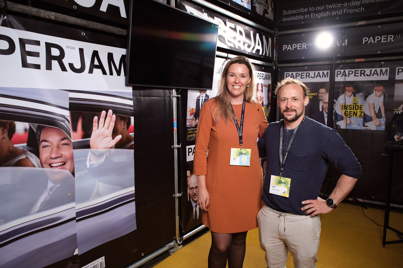 Chris Lunardi (Famylup) and Antoine Conrad (Registration, Domains and VAT Administration). (Photo: Lux Photo Pro /Nexus Luxembourg)