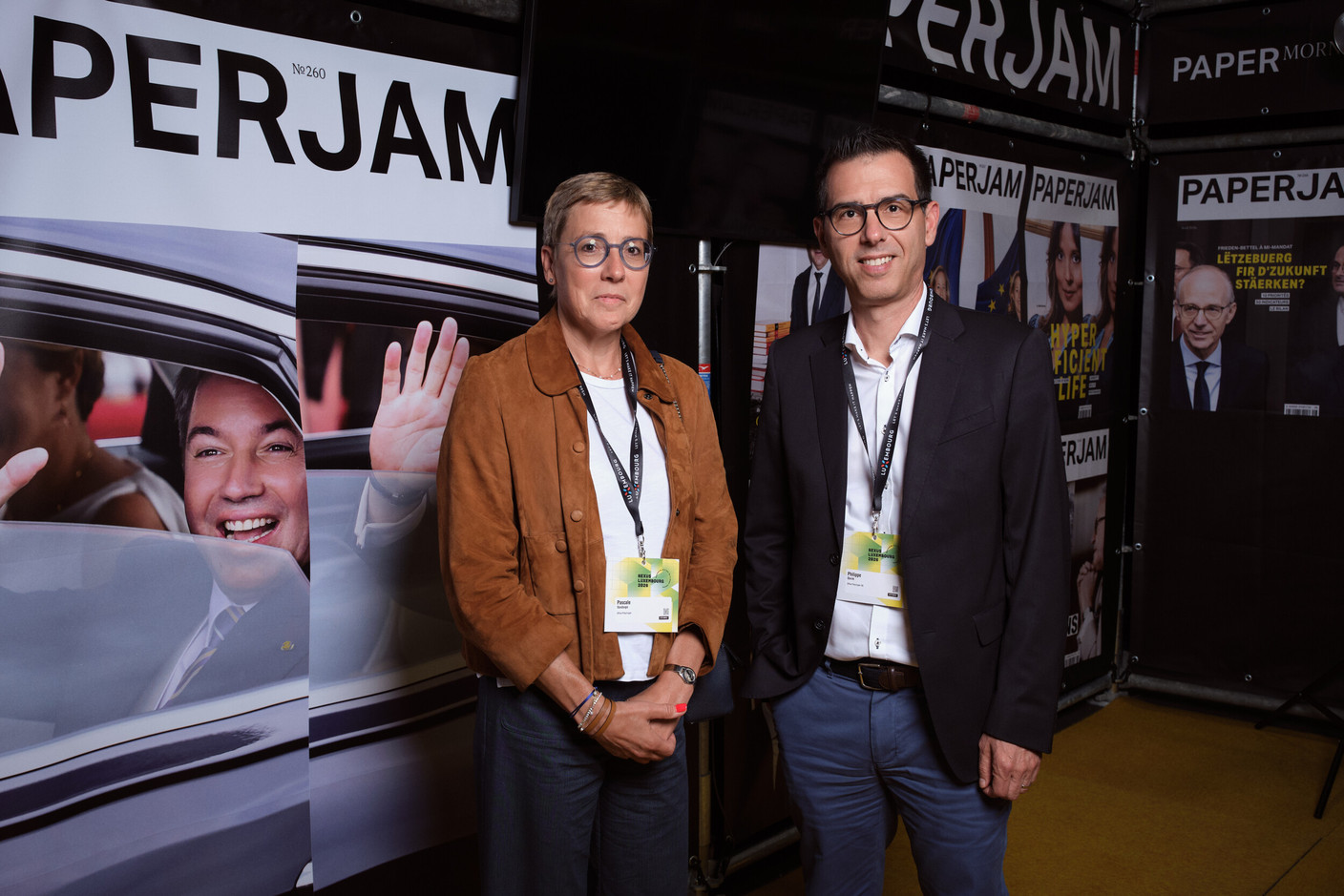 Pascale Vandorpe and Philippe Ocvirk (Freylinger Office). (Photo: Lux Photo Pro /Nexus Luxembourg)
