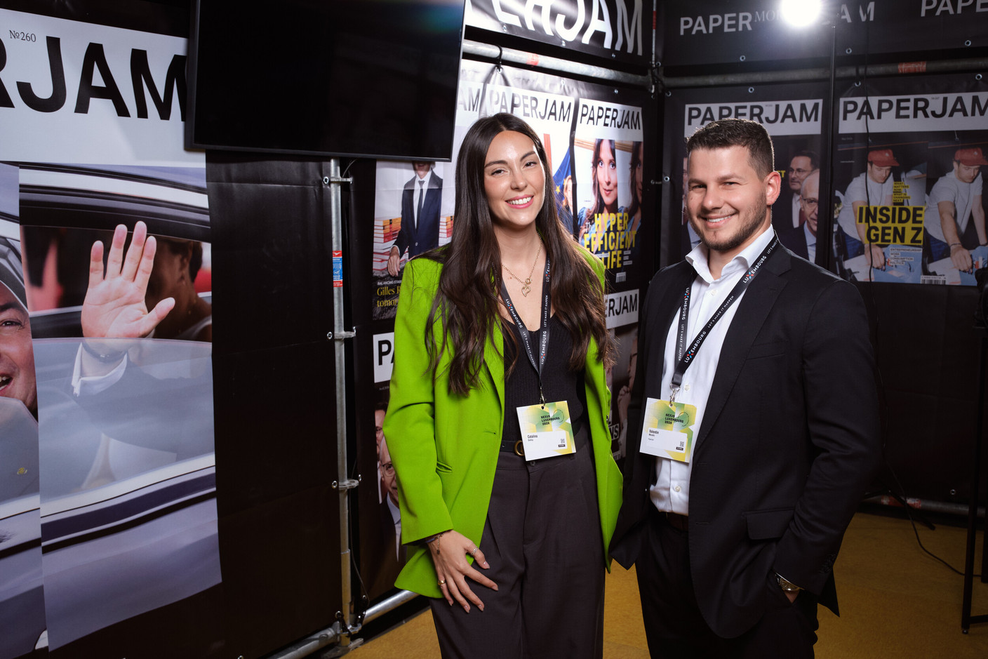 Catalina Godoy and Valentin Morello (Paperjam). (Photo: Lux Photo Pro /Nexus Luxembourg)